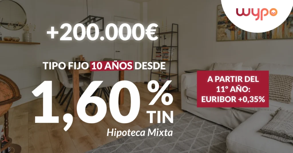 Hipoteca para +200.000€